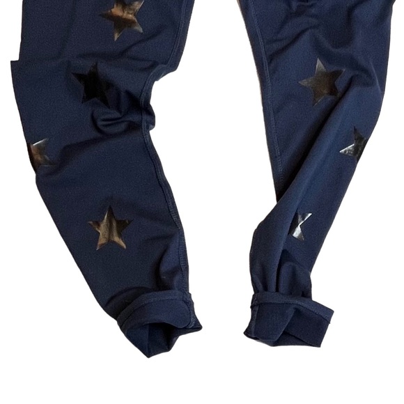 Jessica Simpson Navy Blue and Black Star Leggings that Glitter Women’s Medium - Picture 15 of 16